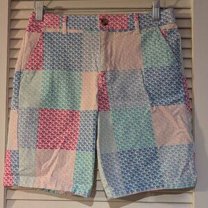 Vineyard Vines x Target Patchwork Whale Bermuda Shorts | Boys L (12/14)